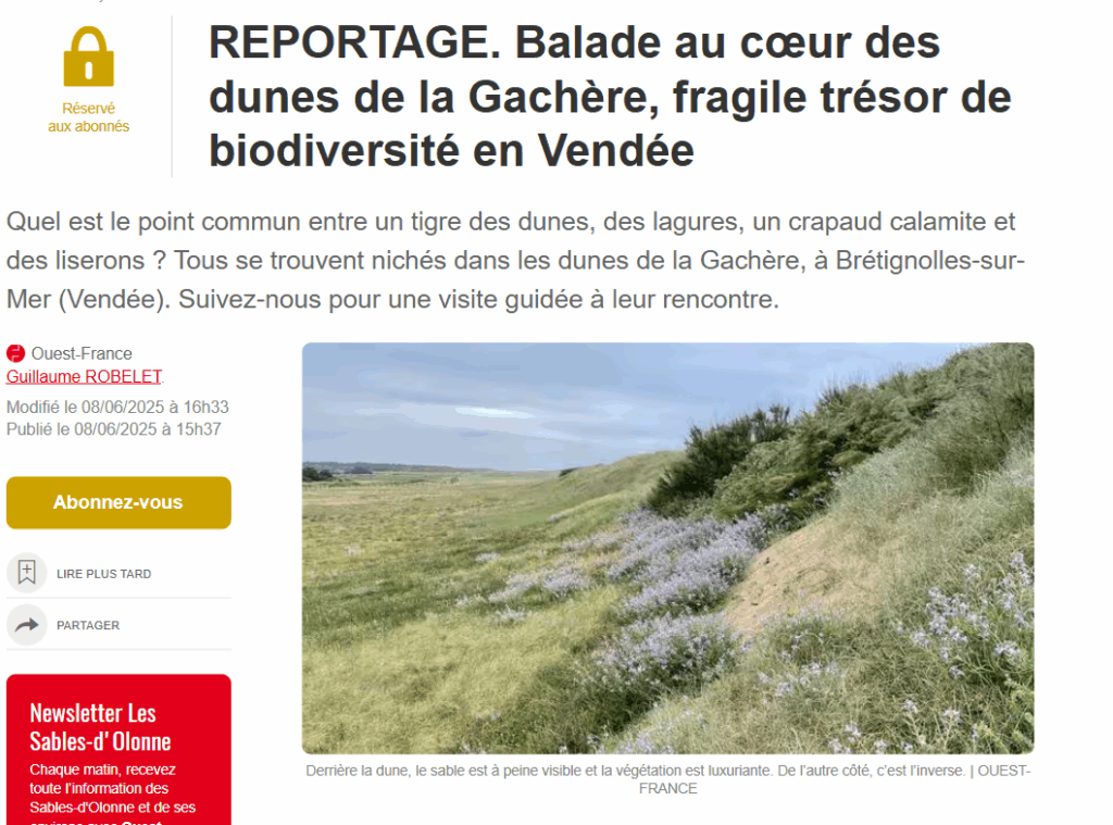Lire la suite à propos de l’article Reportage à l’occasion de la semaine de la nature