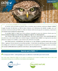 Lire la suite à propos de l’article Lettre Info n°33